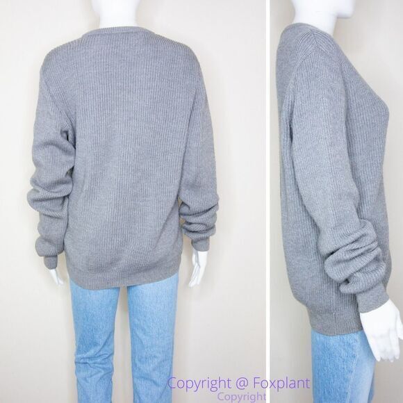 Balthazar merino‎ sweater, grey, Men's size M - Picture 2 of 14